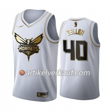 NBA Charlotte Hornets Trikot Cody Zeller 40 Nike 2019-2020 Weiß Golden Edition Swingman - Herren